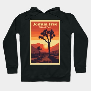 Joshua Tree National Park Vintage Travel Poster Hoodie